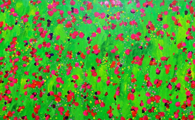 Garden Spots · 캔버스에 아크릴릭 · 175x110cm · 2019 · Garden Spots