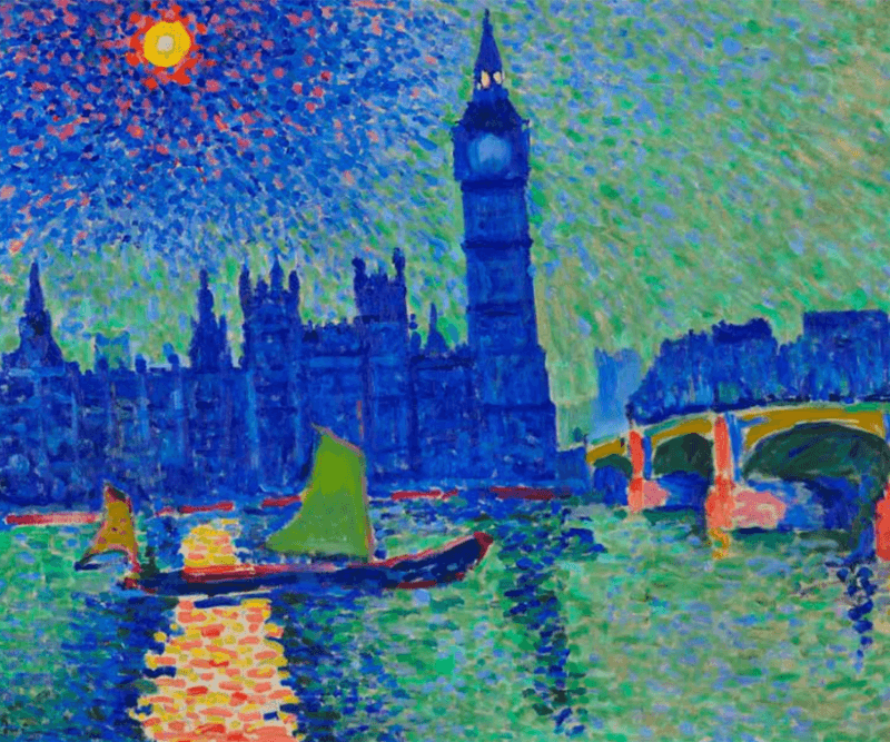 앙드레 드랭_빅벤 · 캔버스에 유채 · 79 x 98 cm · 1906 · Big-Ben · Huile sur toile