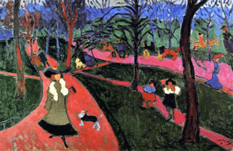 앙드레 드랭_하이드 공원 · 캔버스에 유채 · 1906 · Hyde Park · Huile sur toile