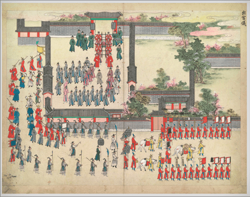 효명세자 성균관 입학식 그림 · 1817 · An entrance ceremony