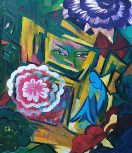 갈등 · oil on canvas · 45x52cm · 2019 · Conflict · oil on canvas