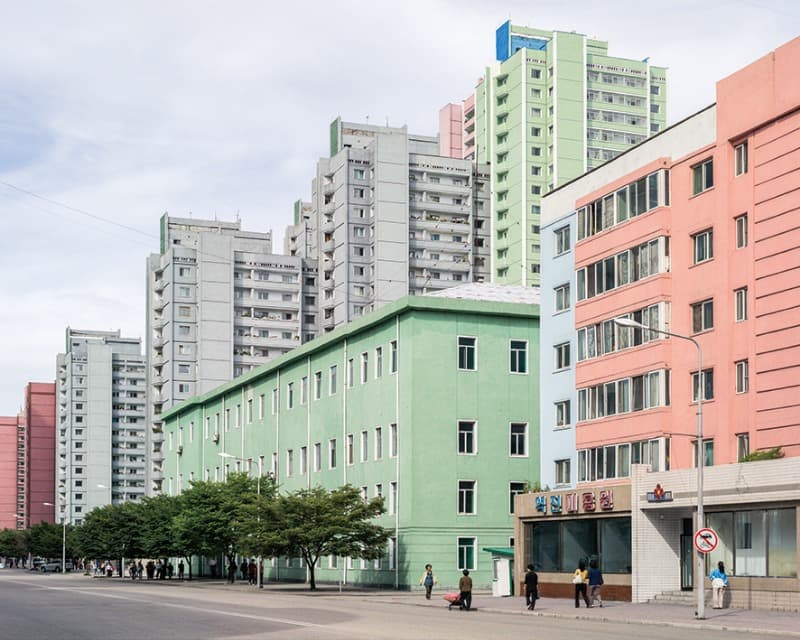 Pyongyang  Changgwang-street · Inkjet Print · 100X123.5cm · 2012 · Pyongyang  Changgwang-street · Inkjet Print