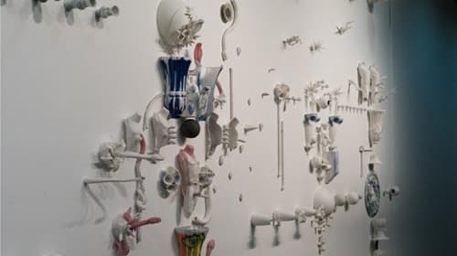 Floor Zero(o) · Detail Ceramic · 가변크기 · 2018 · Floor Zero(o) · Detail Ceramic