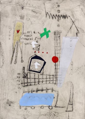 matter irrelevant to you-at a stop 정류장 · 콜라그래피_스텐실_드로잉 · 50x35cm · 2019 · matter irrelevant to you-at a stop 정류장 · collagraphy