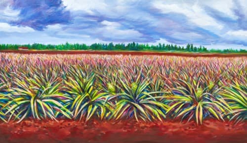 파인애플 · Oil on Canvas · 53x91cm · 2019 · Pineapple · Oil on Canvas