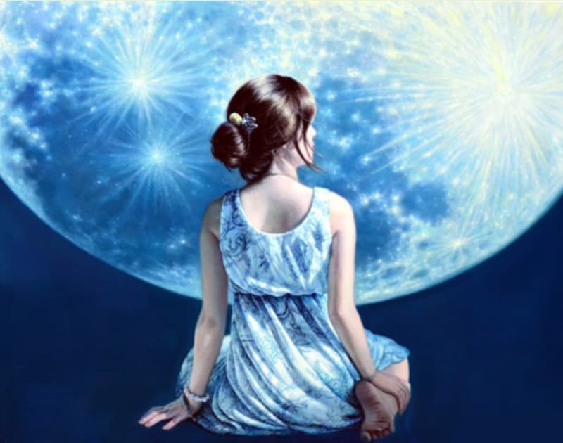 변지현_moon · 캔버스에 유채 · 91×116.8cm · 2018 · moon · Oil on canvas