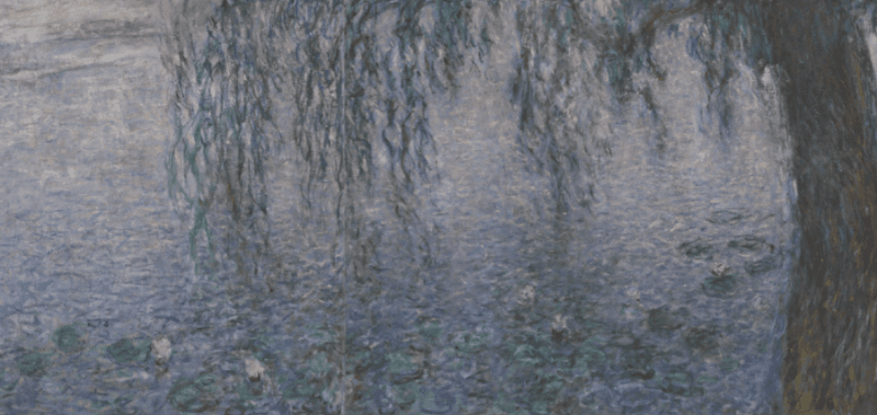 수련 : 버드나무 두 그루 · 캔버스에 유채 · 200 x 1275cm · 1914-26 · Les Nymphéas : Les Deux saules · Oil on canvas