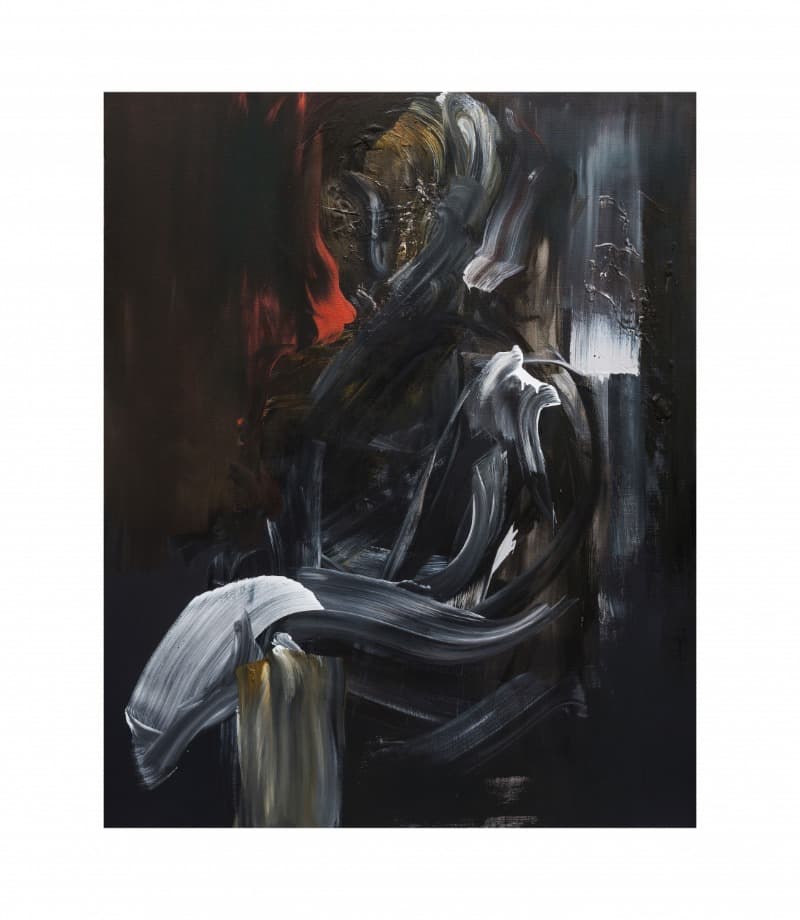 신자유주의자(The Neoliberal) (※그가 앉아있는 이유를 아는 사람은 아무도 없다.) · Acrylic on Canvas · 162x130cm · 2019 · The Neoliberal · Acrylic on Canvas