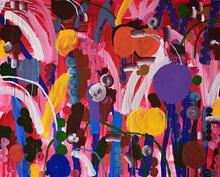 구르는돌 Rolling Stone #153 · 종이에 아크릴채색 · 118×150cm · 2018 · Rolling Stone #153 · Acrylic on Paper