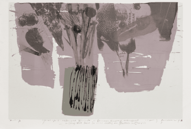 마르는 정물 · Lithography · 90X60cm · 2019 · Etude Drought Still Life · Lithography