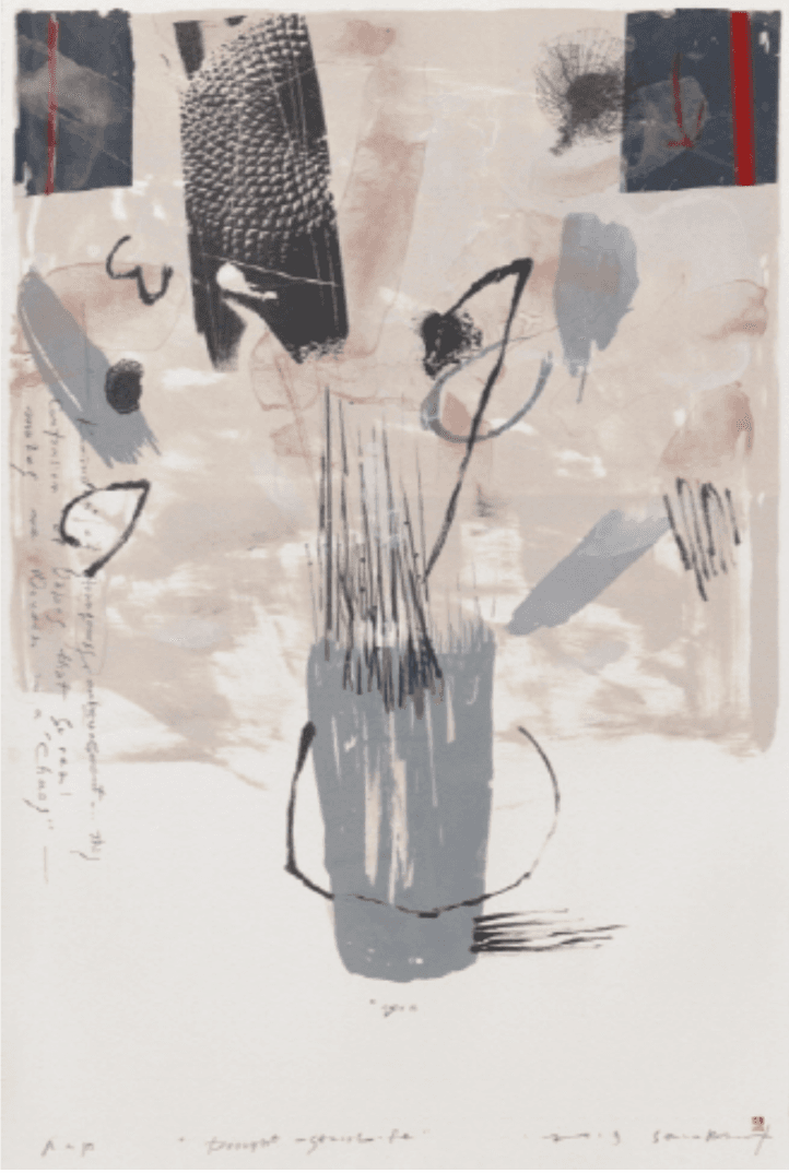 마르는 정물 · Lithography · 56X84cm · 2019 · Etude Drought Still Life · Lithography