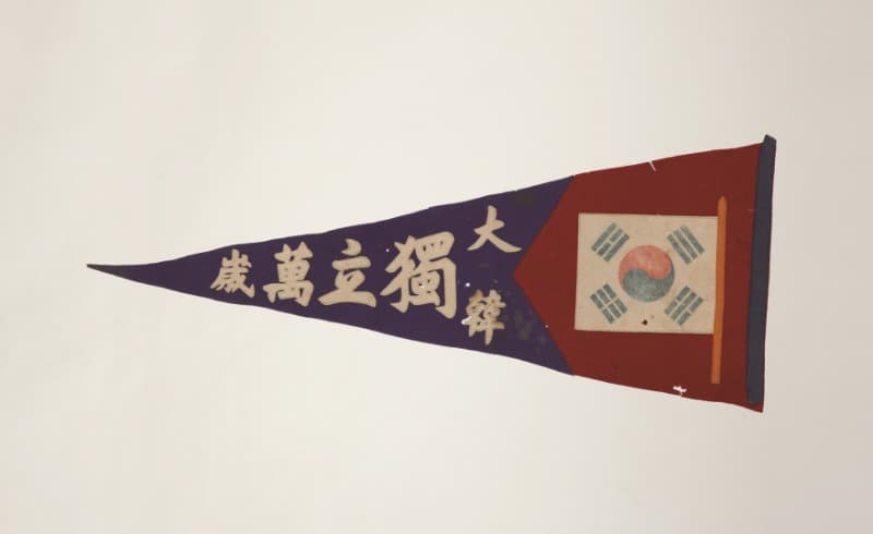 미국에서 사용한 대한독립만세 태극기_일제강점기 · Taegeukgi used in the United States