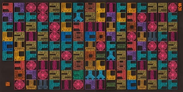 아리랑 · 나무_아크릴_한지 · 189x96cm · 2019 · Arirang