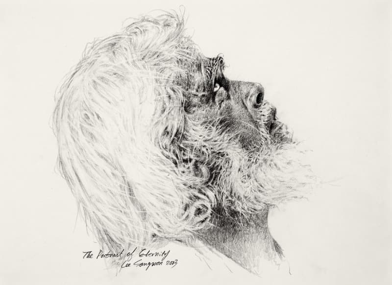 영원의 초상 소묘 · 종이위에 연필 · 2003 · The Portrait of Eternity · pencil on paper