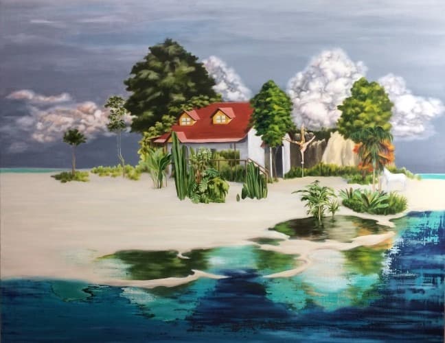 Isle · oil on canvas · 91 x 116.8cm · 2018 · Isle · oil on canvas