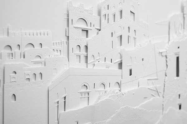 surface 2(detail) · paper cut · glass with wood frame_72 · 2019 · surface 2(detail) · paper cut