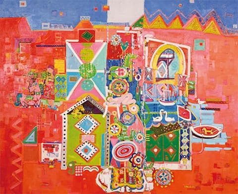 릴케의 시 · Acrylic+Oil on Canvas · 162.2x130.3cm · 2019 · Lilke's poem · Acrylic+Oil on Canvas