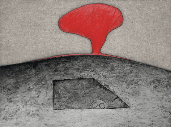 그날 · Oil on plywood · 98x132cm · 1981 · The day · Oil on plywood