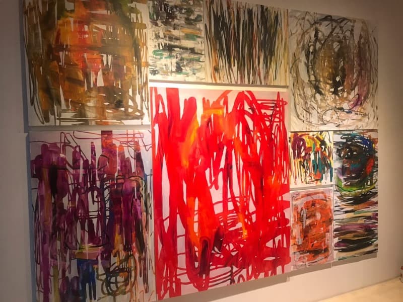 installation view · Acrylic on canvas · 2019 · installation view · Acrylic on canvas