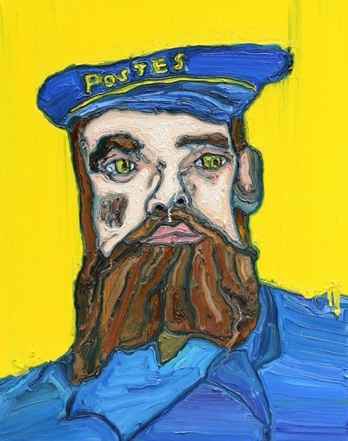 Postman Joseph Roulin · 캔버스에 유채 · 116.7×91cm · 2018 · Postman Joseph Roulin · Oil on Canvas