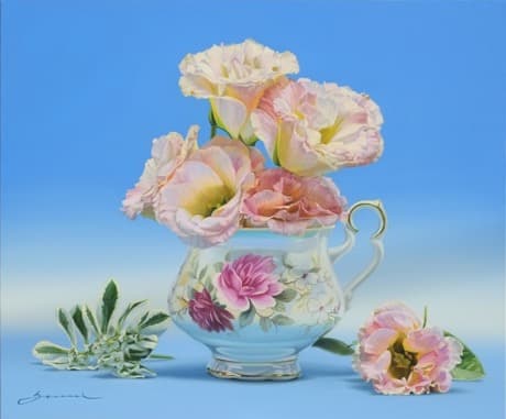 다화茶話 · Oil on Canvas · 72.7x60.6cm · 2019 · A tea-table talk · Oil on Canvas