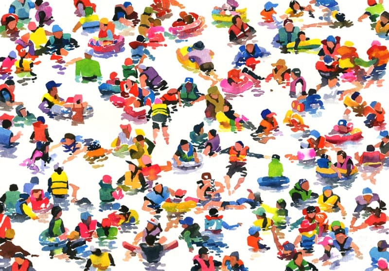 Relevant Show · watercolor on paper · 35.5x51cm · 2019 · Relevant Show · watercolor on paper