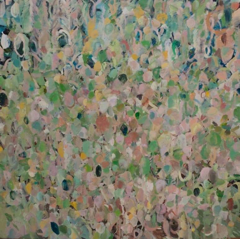 Les papillons de nuit · Oil on canvas · 160×160cm · 2019 · Les papillons de nuit · Oil on canvas