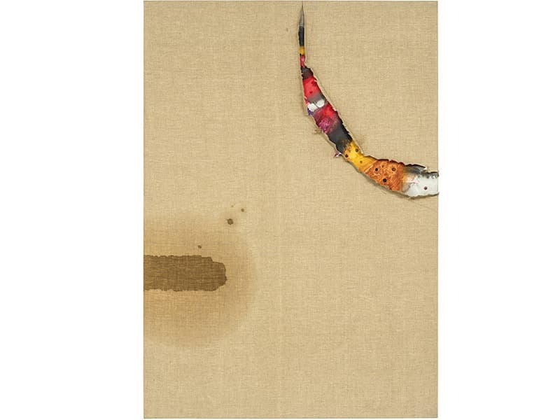 연속성의 마무리 · Acrylic and oil on canvas · 162 x 114.5 cm · 1992 · Solution de continuité · Acrylic and oil on canvas