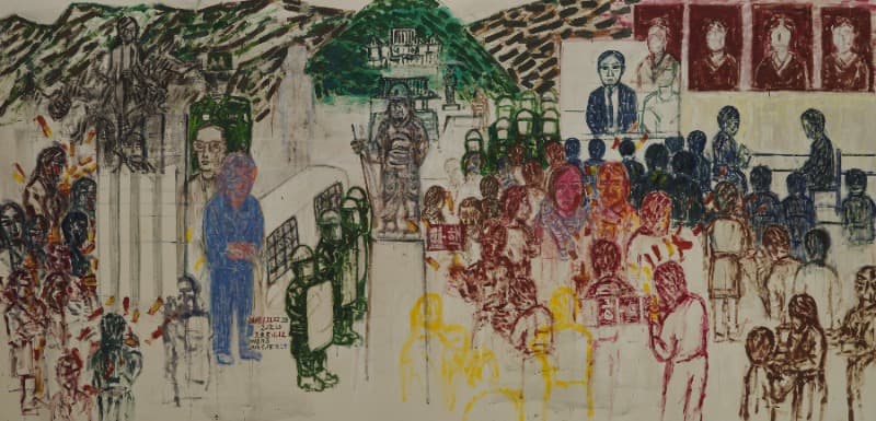 탄핵 · Acrylic on Canvas · 230×475cm · 2017-2019 · Impeachment · Acrylic on Canvas