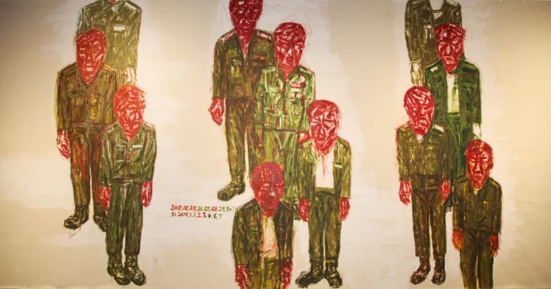 포로 5 · 면에 아크릴 · 306×636cm · 2018 · 2019 · Prisoner 5