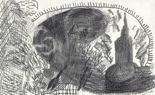 우아한 노력_108 · 종이에 연필 · 16×25cm · 2007