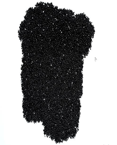 another nature-city1911 · 캔버스에 먹 · 227.3×181.8cm · 2019 · another nature-city1911