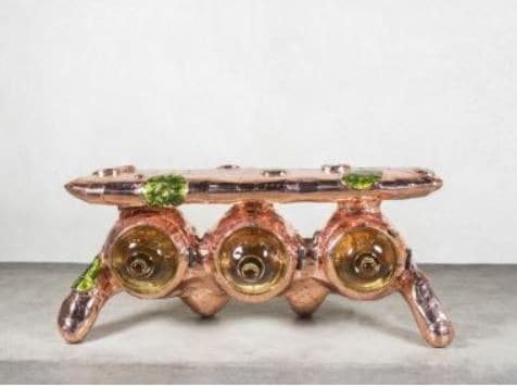 Blip Blop Bloop Blaaat · Medium Glass Steel copper Dimensions · 116.8 x 2003.2 x 91.4 cm · 2018 · Blip Blop Bloop Blaaat · Medium Glass Steel copper Dimensions