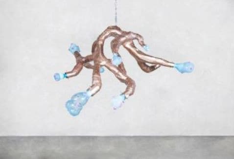 The Brain · Glass, Powder-coated steel · 81 x 208 x 157 cm · 2017 · The Brain · Glass, Powder-coated steel