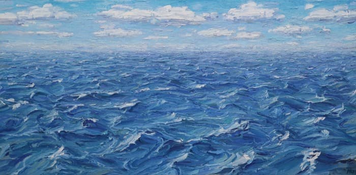 바다 · oil on Canvas · 100x200cm