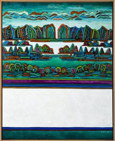 피안의 세계 · 캔버스에 아크릴채색 · 162×130.3cm · 2002