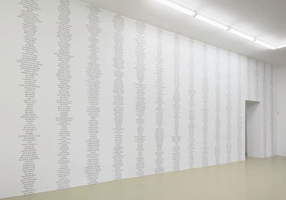 암호명: 기밀 군사 및 정보 프로그램(2001-2007) · 비닐 · 가변설치 · 2009 · Code name: Confidential Military and Intelligence Program(2001-2007)