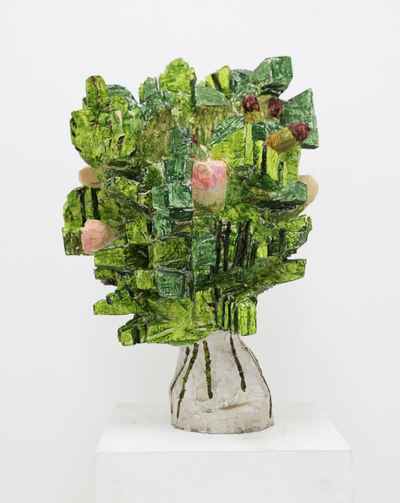 화병 · 나무에 아크릴 · 53×53×78cm · 2019 · Vase · Acrylic on Tree
