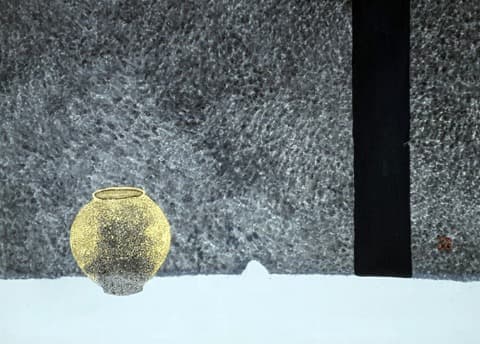 기억51 · 장지에 수묵 · 100x80cm · memory51