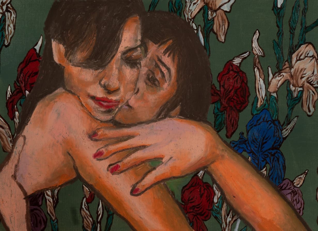 곽리예 - no title · oil and oil pastel on canvas · 25.5x41cm · 2019 · no title · oil and oil pastel on canvas