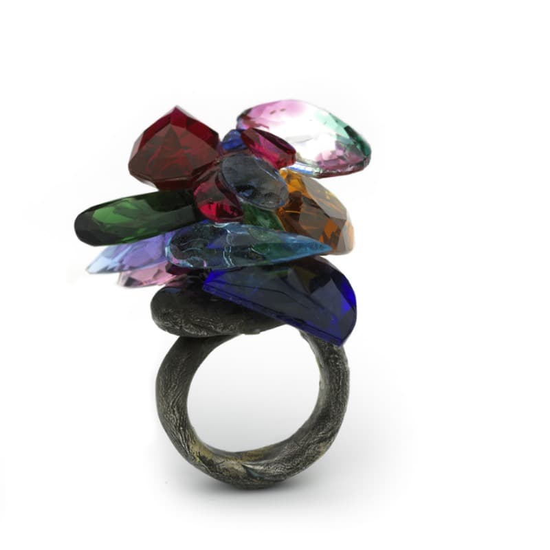 반지 · 은, 유리구슬 · 5x4.5x4.5cm · 2006 · Ring