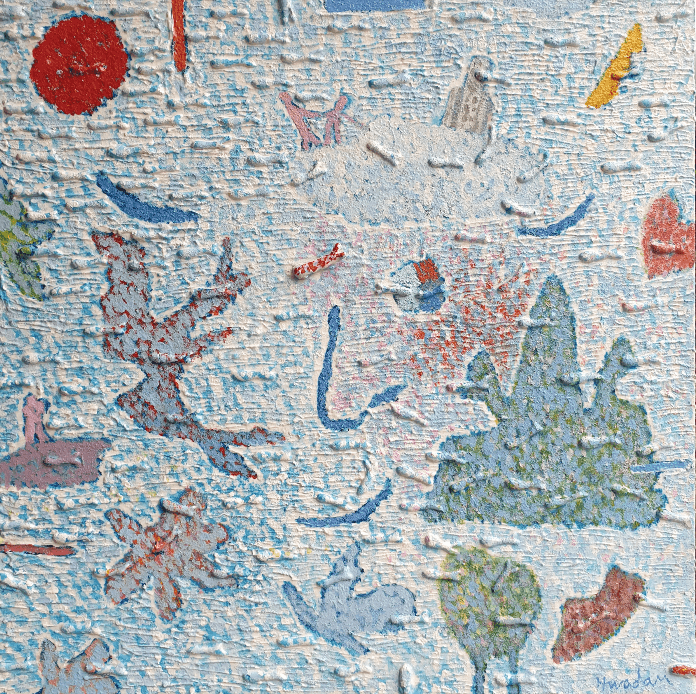 Fiseed1953-nowhere · mixed materials on canvas · 50 × 50 cm · 2019 · Fiseed1953-nowhere · mixed materials on canvas