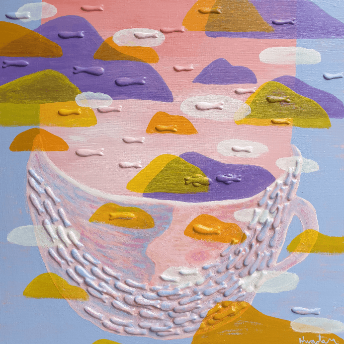 Fiseed1959 · mixed materials on canvas · 50 × 50 cm · 2019 · Fiseed1959 · mixed materials on canvas