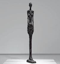 키가 큰 여인II · 고색 브론즈 · 277 x 29 x 57.2 cm · Susse Foundry (cast of 1961, ed. 1/6) · GRANDE FEMME II · Bronze with dark brown patina