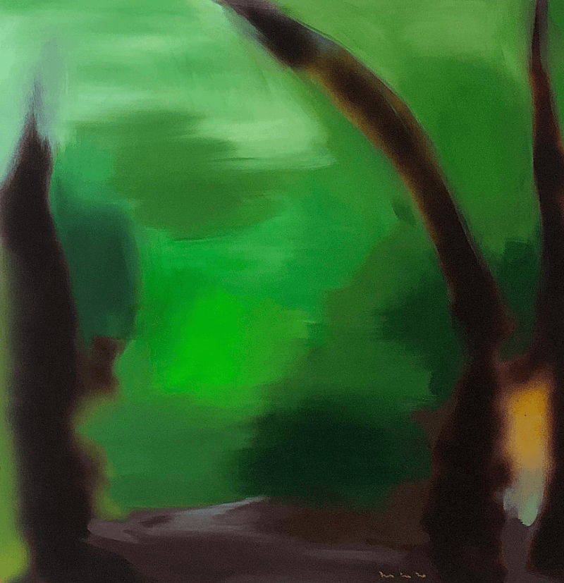 최숙정_forest · Acrylic on canvas · 110x110cm · 2019 · forest · Acrylic on canvas