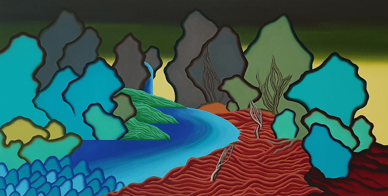 문혜령_Female-UTOPIA · acrylic on canvas · 125x65cm · 2018 · Female-UTOPIA · acrylic on canvas