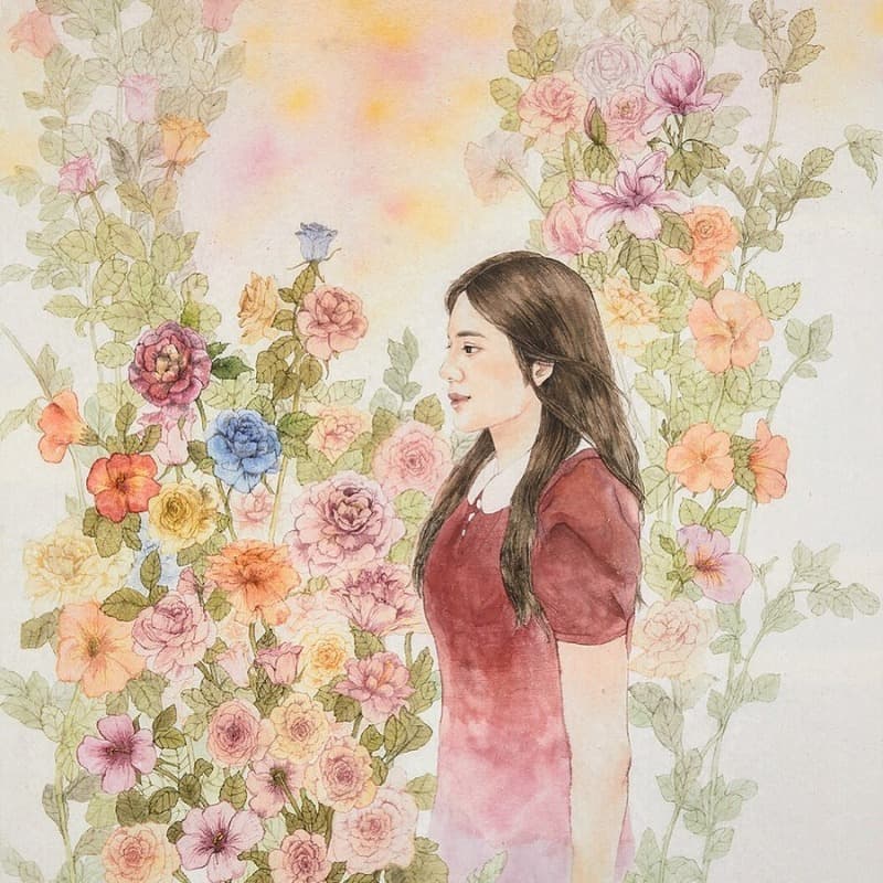 心1 · <홍익대학교 동양화과 졸업전시회 > 작품 일부 · Mind1