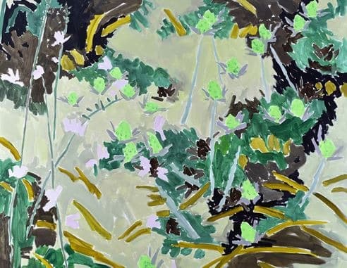 서른세송이 · 캔버스에 아크릴채색 · 130.3×162.2cm · 2019 · thirty-three