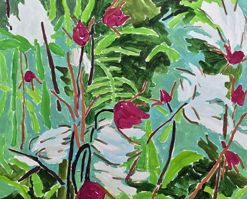 서른세송이 · 캔버스에 아크릴채색 · 60.6×72.7cm · 2019 · thirty-three