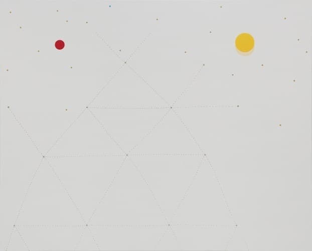 해와 달 사이 세상 · 캔버스에 안료 · 162x130 cm · 2019 · World between the sun and moon